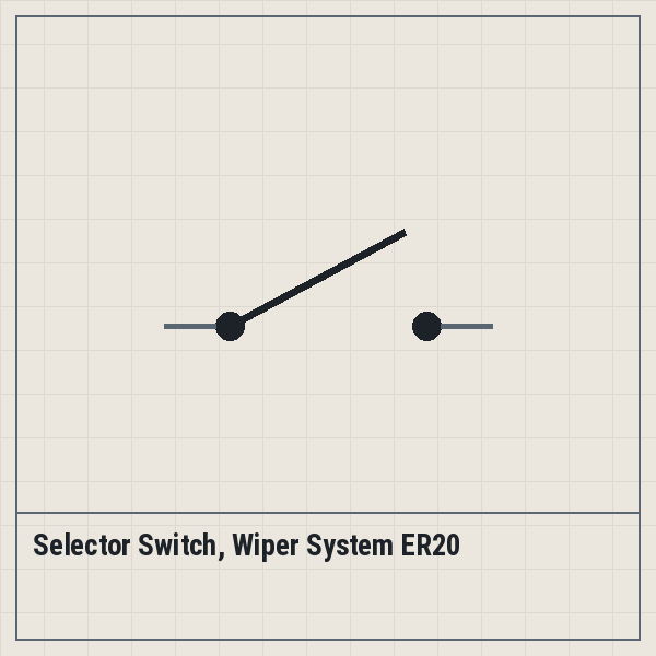 Selector Switch, Wiper System ER20