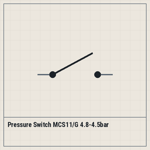 Pressure Switch MCS11/G 4.8-4.5bar