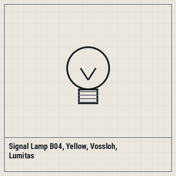 Signal Lamp B04, Yellow, Vossloh, Lumitas