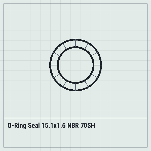 O-Ring Seal 15.1x1.6 NBR 70SH