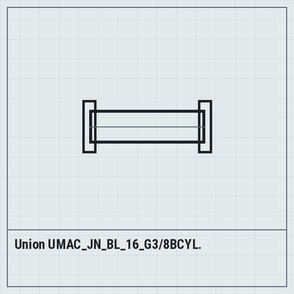 Union UMAC_JN_BL_16_G3/8BCYL.