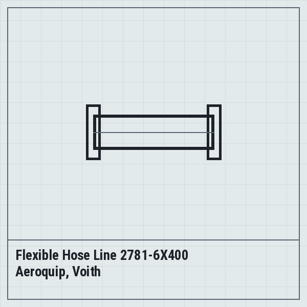 Flexible Hose Line 2781-6X400 Aeroquip, Voith