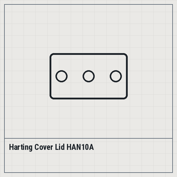 Harting Cover Lid HAN10A