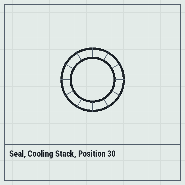 Seal, Cooling Stack, Position 30