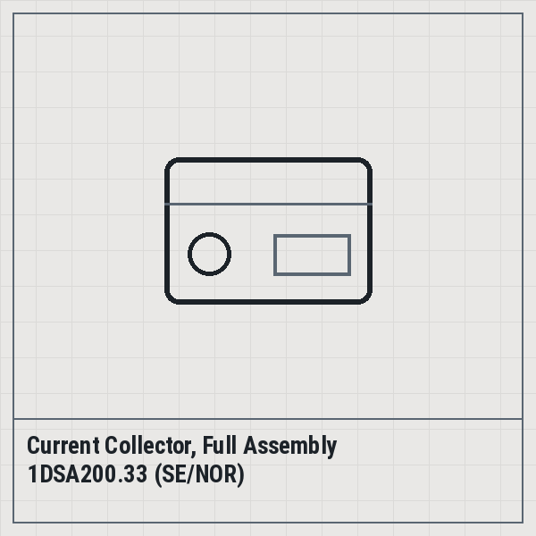 Current Collector, Full Assembly 1DSA200.33 (SE/NOR)