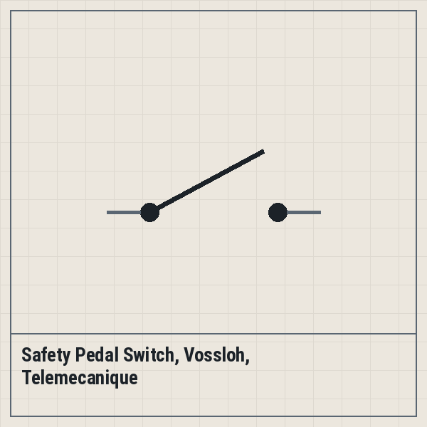 Safety Pedal Switch, Vossloh, Telemecanique