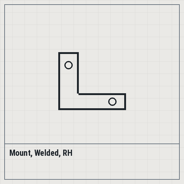 Mount, Welded, RH