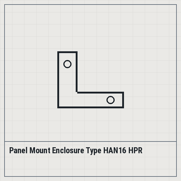 Panel Mount Enclosure Type HAN16 HPR