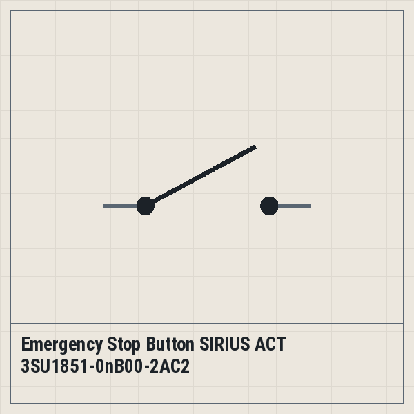 Emergency Stop Button SIRIUS ACT 3SU1851-0nB00-2AC2