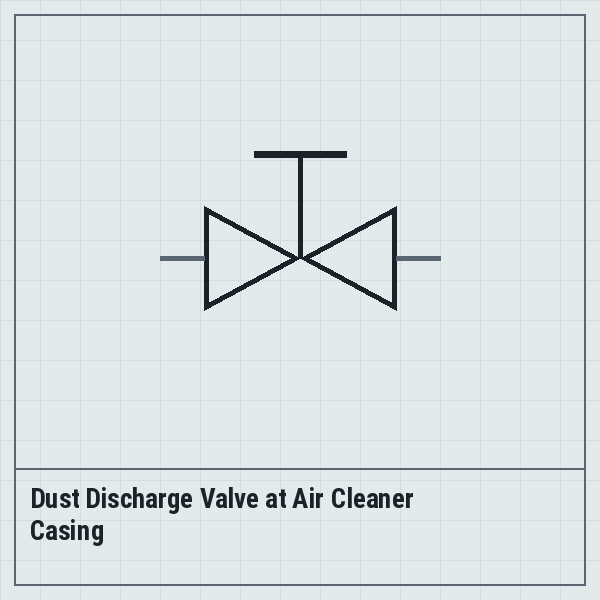 Dust Discharge Valve at Air Cleaner Casing