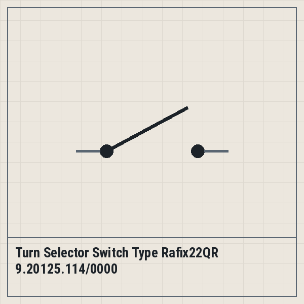 Turn Selector Switch Type Rafix22QR 9.20125.114/0000