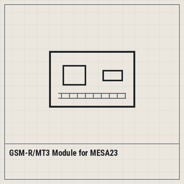 GSM-R/MT3 Module for MESA23