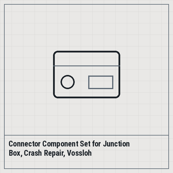 Connector Component Set for Junction Box, Crash Repair, Vossloh