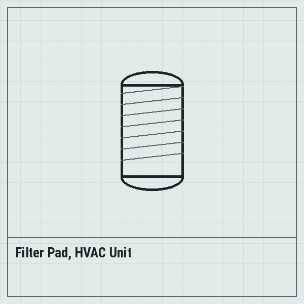 Filter Pad, HVAC Unit