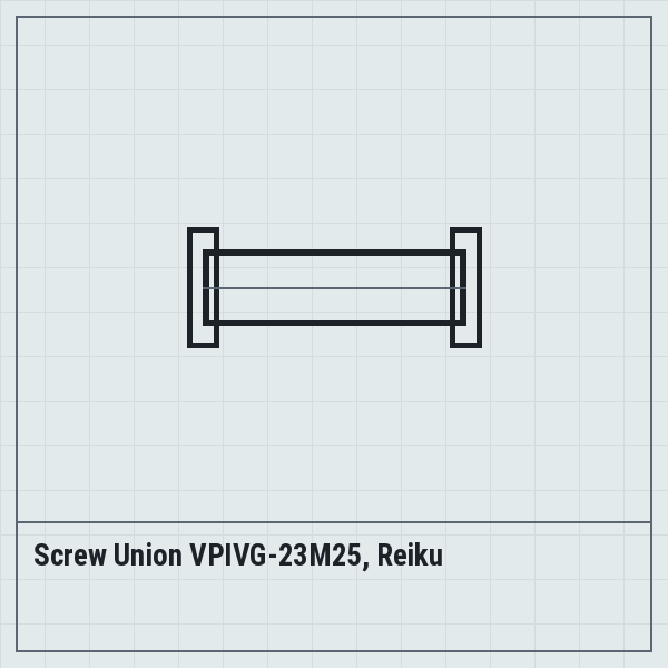Screw Union VPIVG-23M25, Reiku