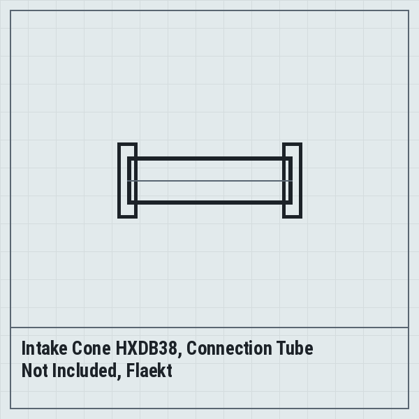 Intake Cone HXDB38, Connection Tube Not Included, Flaekt