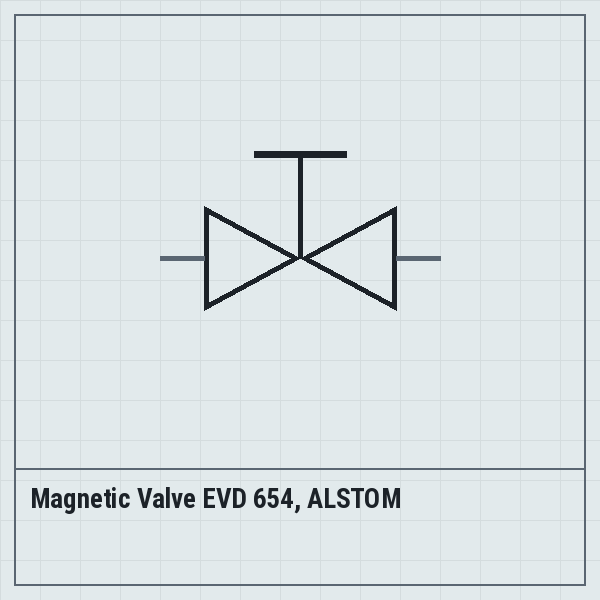 Magnetic Valve EVD 654, ALSTOM