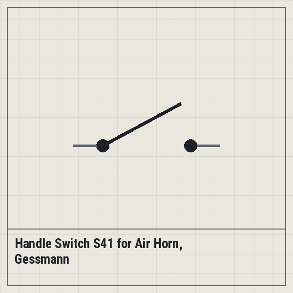 Handle Switch S41 for Air Horn, Gessmann