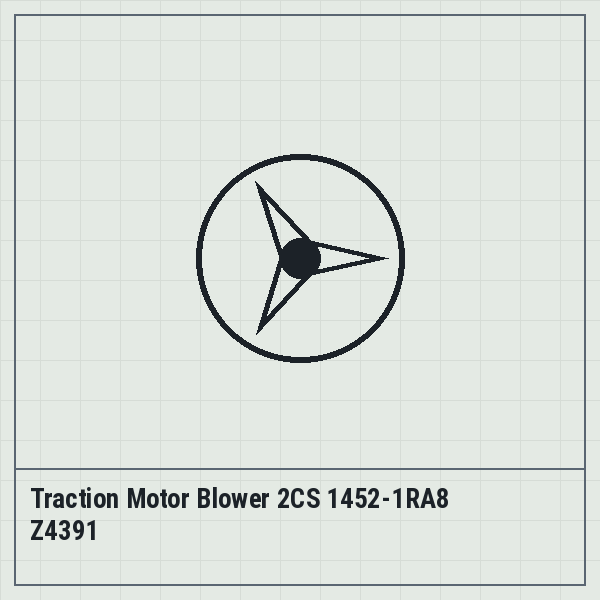 Traction Motor Blower 2CS 1452-1RA8 Z4391