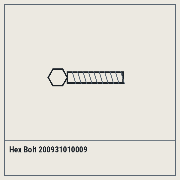 Hex Bolt 200931010009
