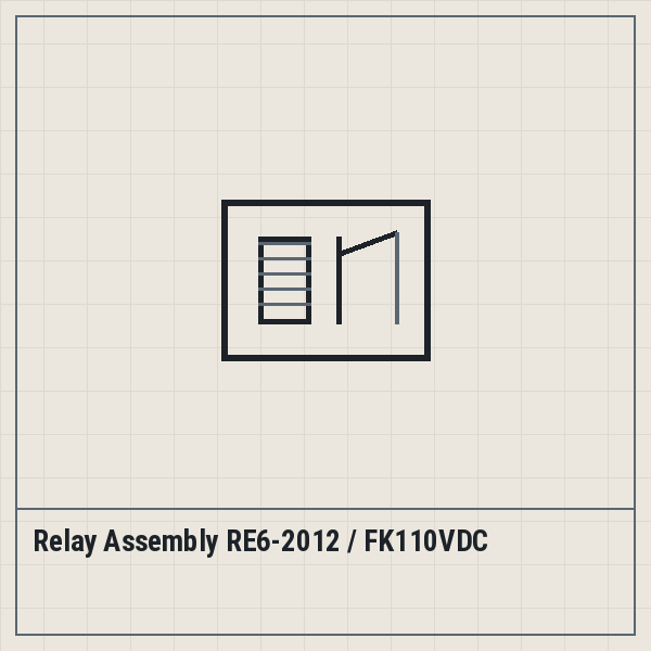 Relay Assembly RE6-2012 / FK110VDC
