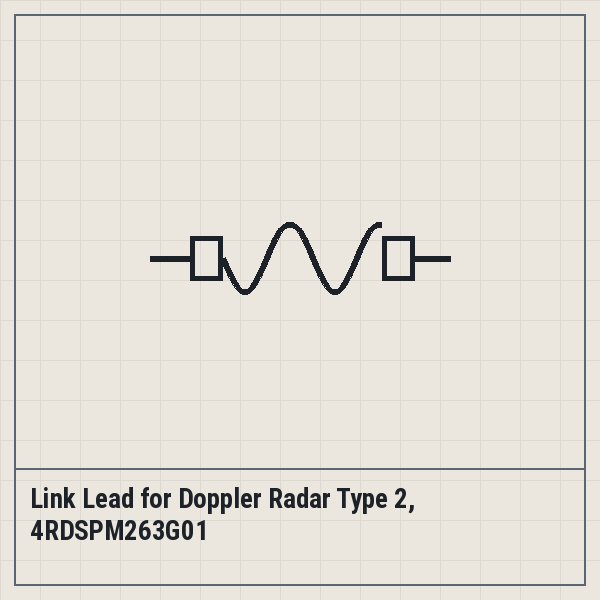 Link Lead for Doppler Radar Type 2, 4RDSPM263G01