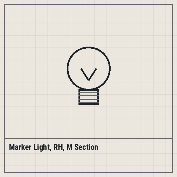 Marker Light, RH, M Section