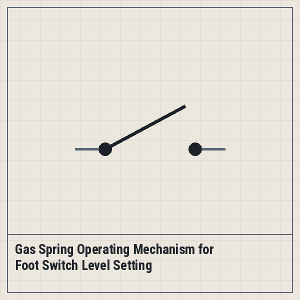 Gas Spring Operating Mechanism for Foot Switch Level Setting
