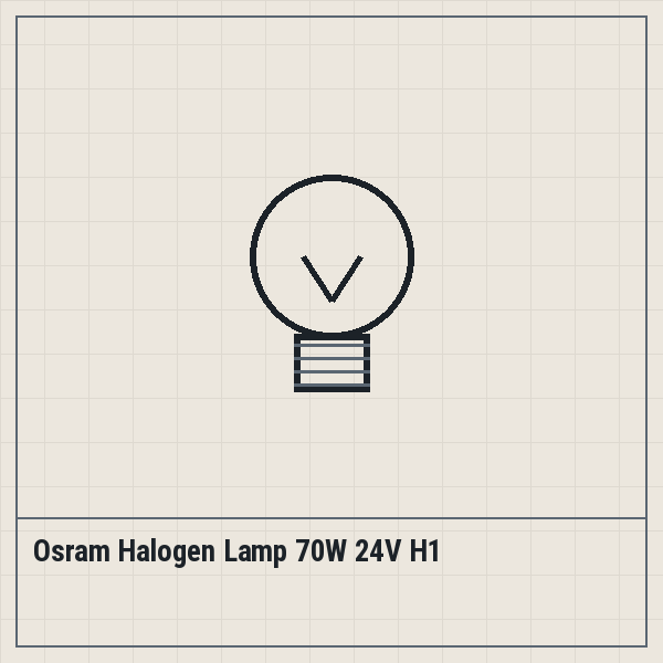 Osram Halogen Lamp 70W 24V H1