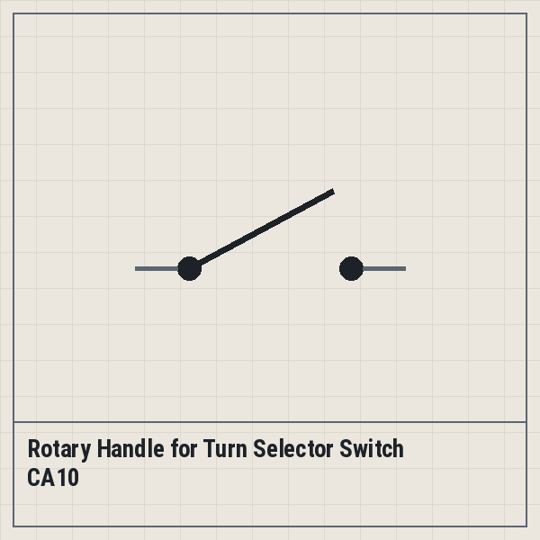 Rotary Handle for Turn Selector Switch CA10
