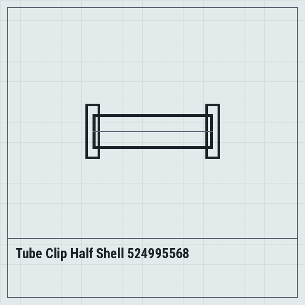 Tube Clip Half Shell 524995568