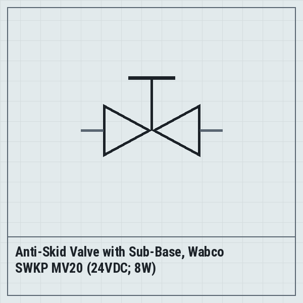 Anti-Skid Valve with Sub-Base, Wabco SWKP MV20 (24VDC; 8W)