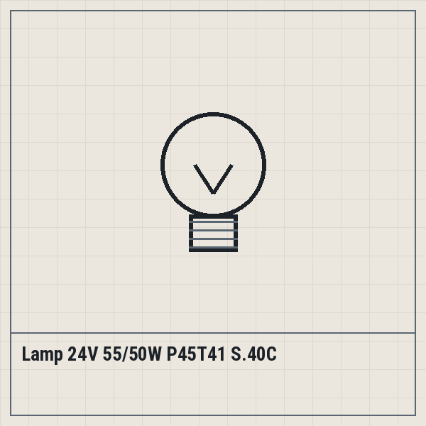Lamp 24V 55/50W P45T41 S.40C