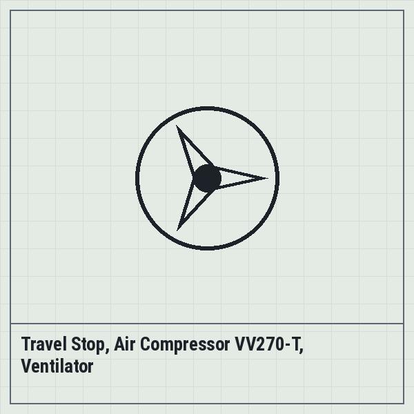 Travel Stop, Air Compressor VV270-T, Ventilator