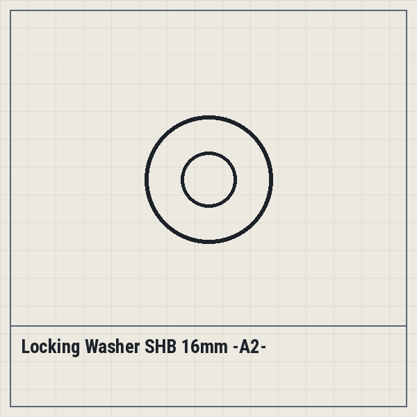 Locking Washer SHB 16mm -A2-