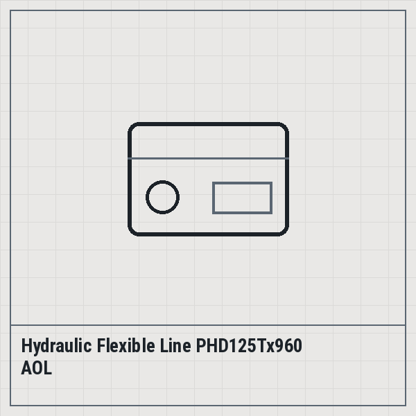 Hydraulic Flexible Line PHD125Tx960 AOL
