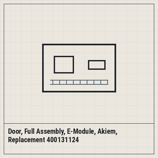Door, Full Assembly, E-Module, Akiem, Replacement 400131124