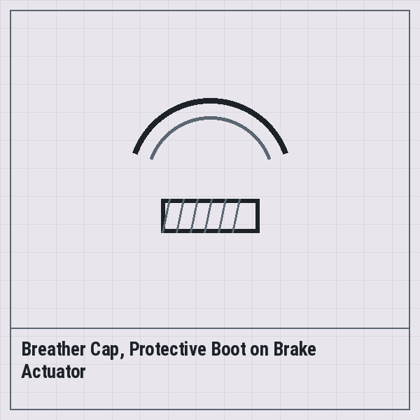 Breather Cap, Protective Boot on Brake Actuator