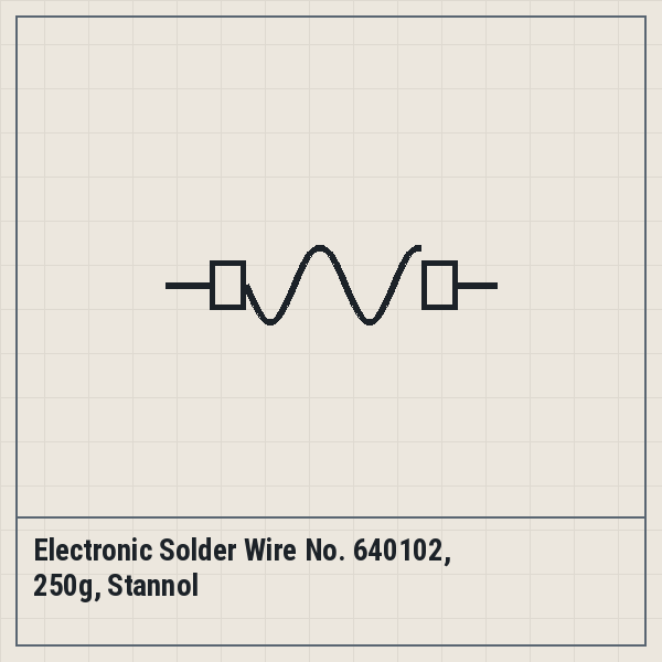 Electronic Solder Wire No. 640102, 250g, Stannol