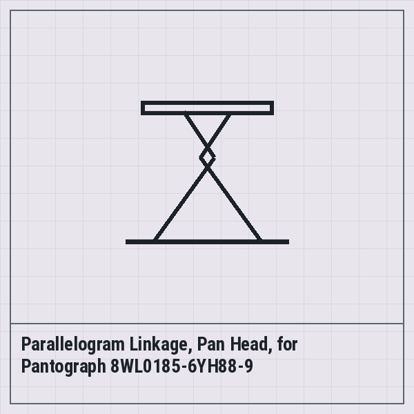Parallelogram Linkage, Pan Head, for Pantograph 8WL0185-6YH88-9