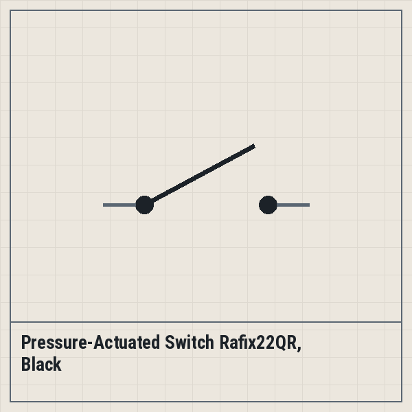 Pressure-Actuated Switch Rafix22QR, Black