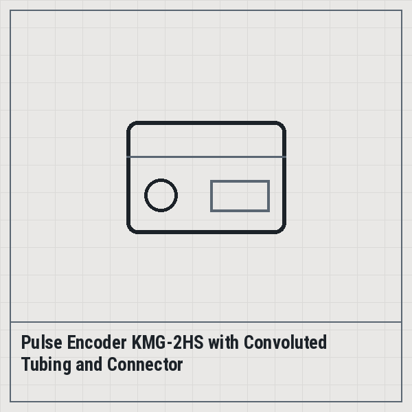Pulse Encoder KMG-2HS with Convoluted Tubing and Connector