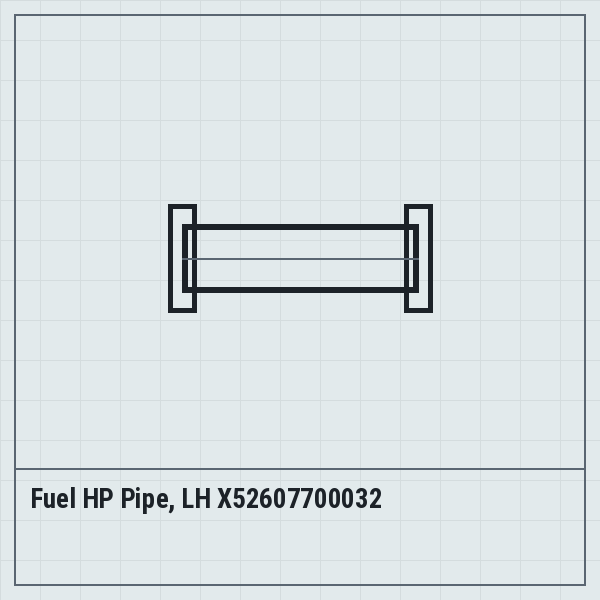 Fuel HP Pipe, LH X52607700032