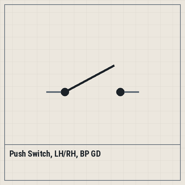 Push Switch, LH/RH, BP GD