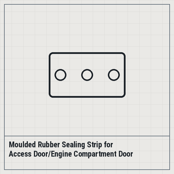 Moulded Rubber Sealing Strip for Access Door/Engine Compartment Door