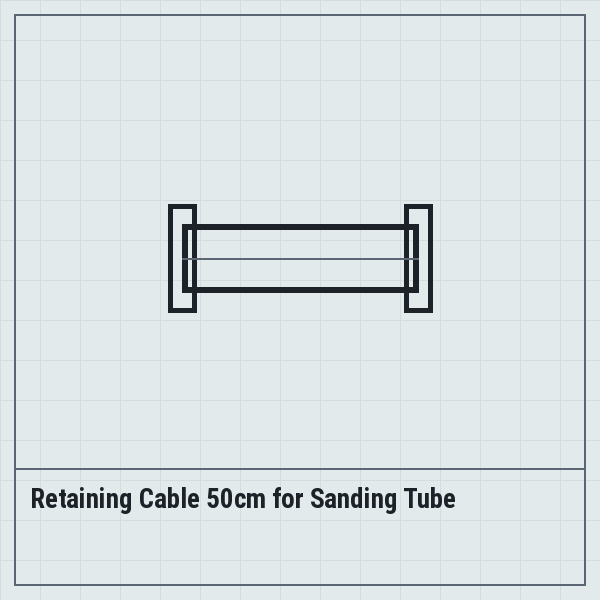 Retaining Cable 50cm for Sanding Tube