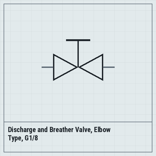 Discharge and Breather Valve, Elbow Type, G1/8