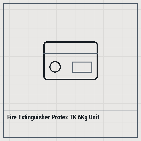 Fire Extinguisher Protex TK 6Kg Unit