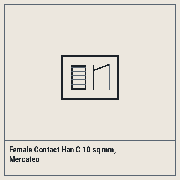 Female Contact Han C 10 sq mm, Mercateo