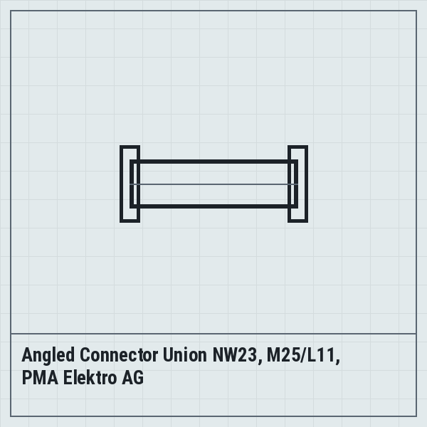 Angled Connector Union NW23, M25/L11, PMA Elektro AG